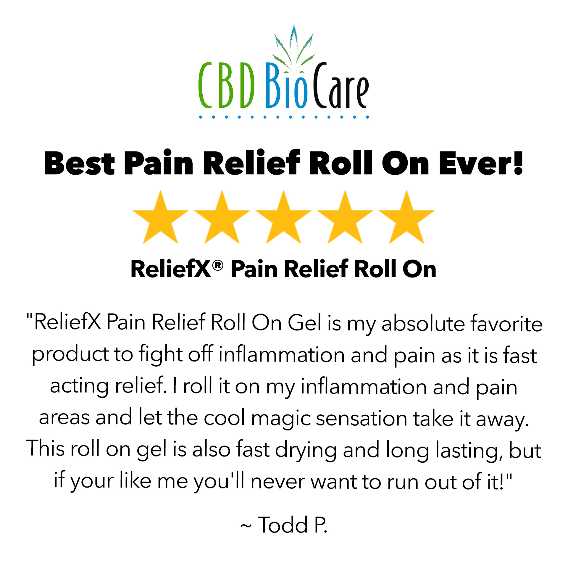 5-star review: Best Pain Relief Roll On Ever — ReliefX Pain Relief Roll On